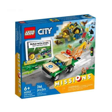 60353 Lego City - Vahşi Hayvan Kurtarma Görevleri, 246 parça, +6 yaş