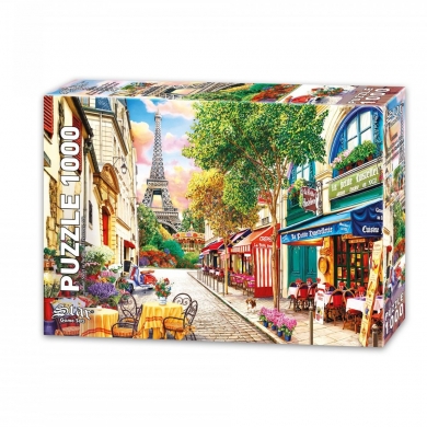 1100554 Pariste Bir Küçük Sokak 1000 Parça Puzzle ,Star