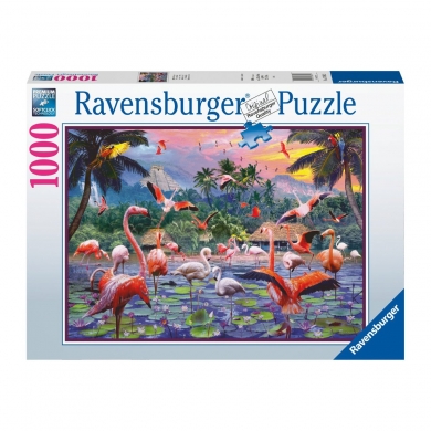 170821 Ravensburger, Pembe Flamingolar - 1000 Parça Puzzle