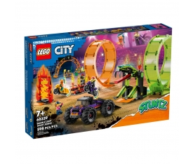 60339 Lego City - Çift Çemberli Gösteri Arenası, 598 parça, +7 yaş