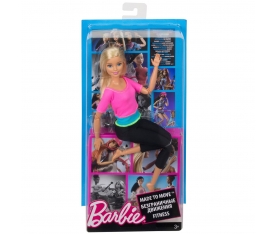 DHL82 Barbie® Sonsuz Hareket Bebeği, Sarışın - Siyah Taytlı