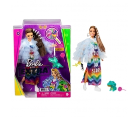 GYJ78 Barbie Extra - Renkli Elbiseli Bebek