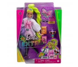HDJ44 Barbie Extra - Neon Saçlı Bebek