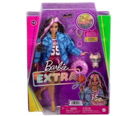 HDJ46 Barbie Extra - Ekose Ceketli Bebek