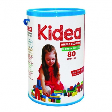 KID-1003 Chiva, Ahşap Bloklar 80 Parça