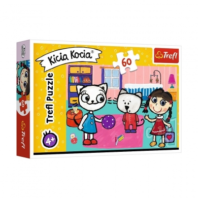 17343 Trefl Puzzle Kicia Kocia Kitty Cat With Friends 60 Parça Puzzle