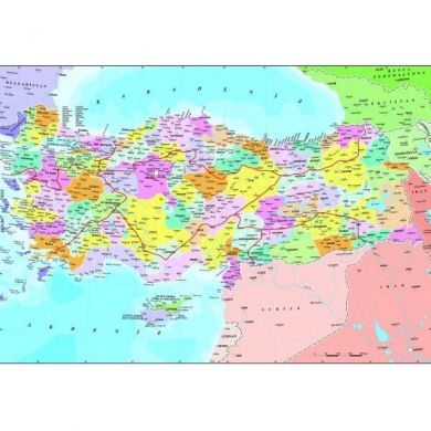 3269 Anatolian Türkiye Siyasi Haritası / 260 Parça Puzzle