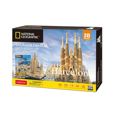 CUB DS0984 National Geographic 184 Parça 3D Puzzle Sagrada Familia